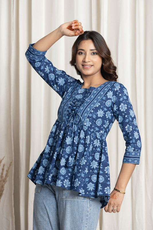 SANGAKURTI Blue Tops