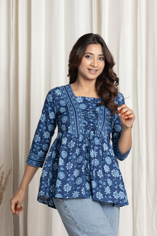 SANGAKURTI Blue Tops