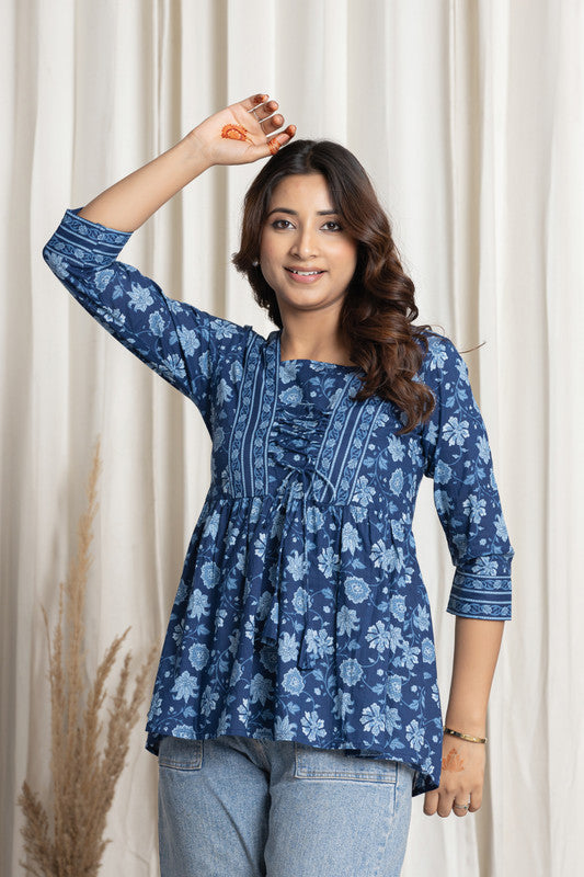 SANGAKURTI Blue Tops