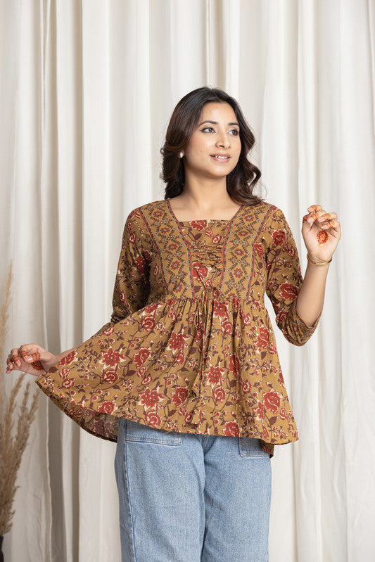 SANGAKURTI Mustard Tops
