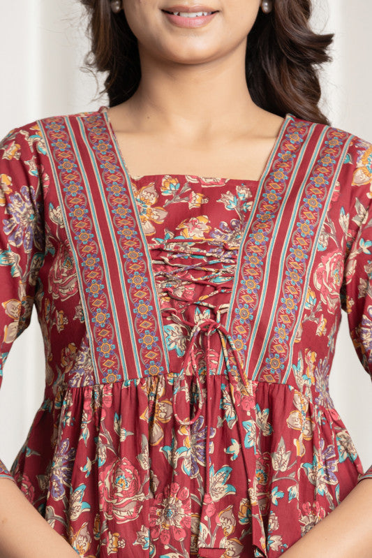 SANGAKURTI Burgundy Tops