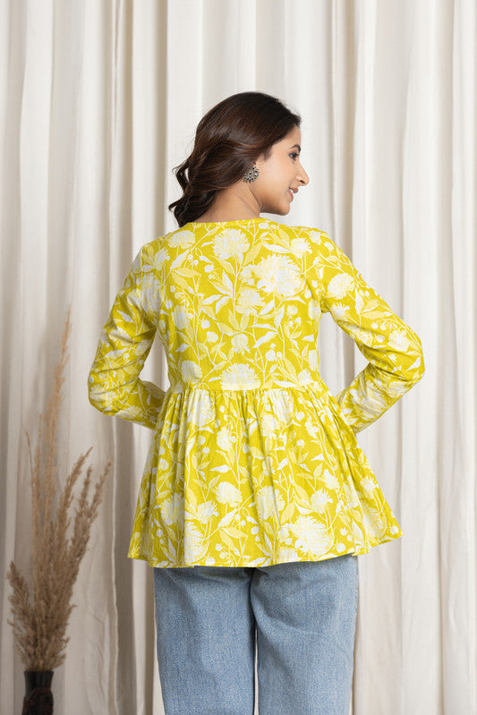 SANGAKURTI Yellow Tops