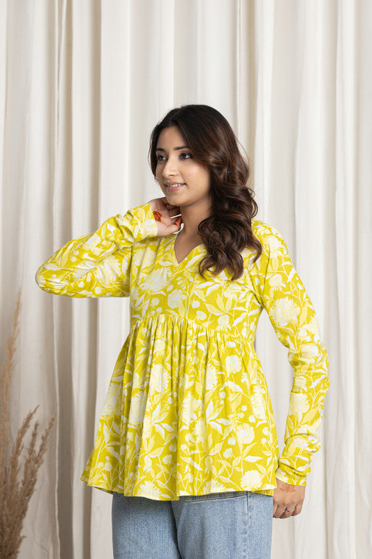 SANGAKURTI Yellow Tops