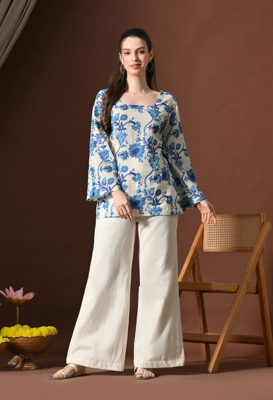 SANGAKURTI Blue Tops