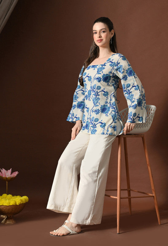 SANGAKURTI Blue Tops