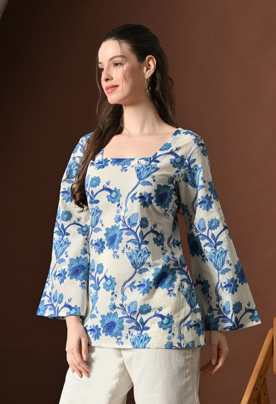 SANGAKURTI Blue Tops