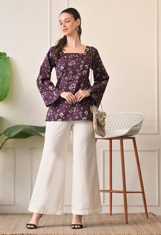 SANGAKURTI Purple Tops