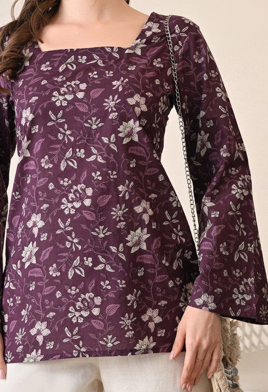 SANGAKURTI Purple Tops