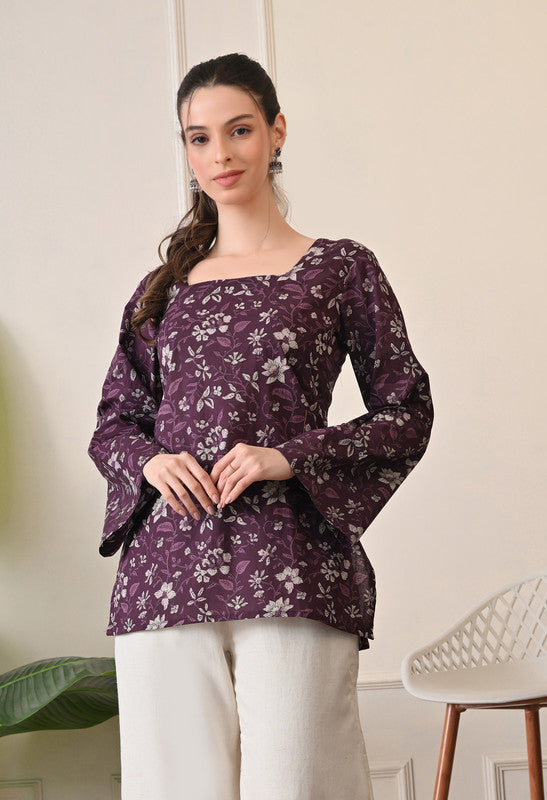 SANGAKURTI Purple Tops