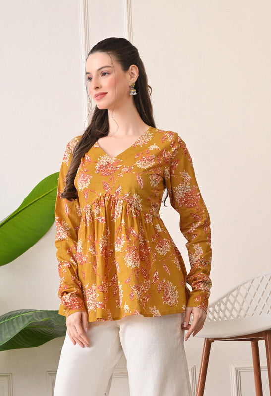 SANGAKURTI Mustard Tops