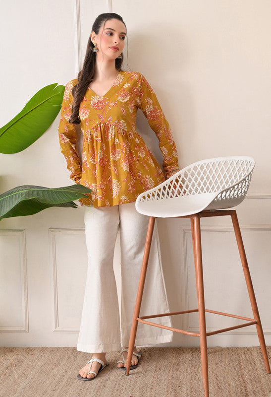 SANGAKURTI Mustard Tops