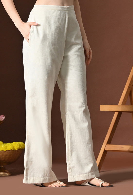 SANGAKURTI Off White Trousers