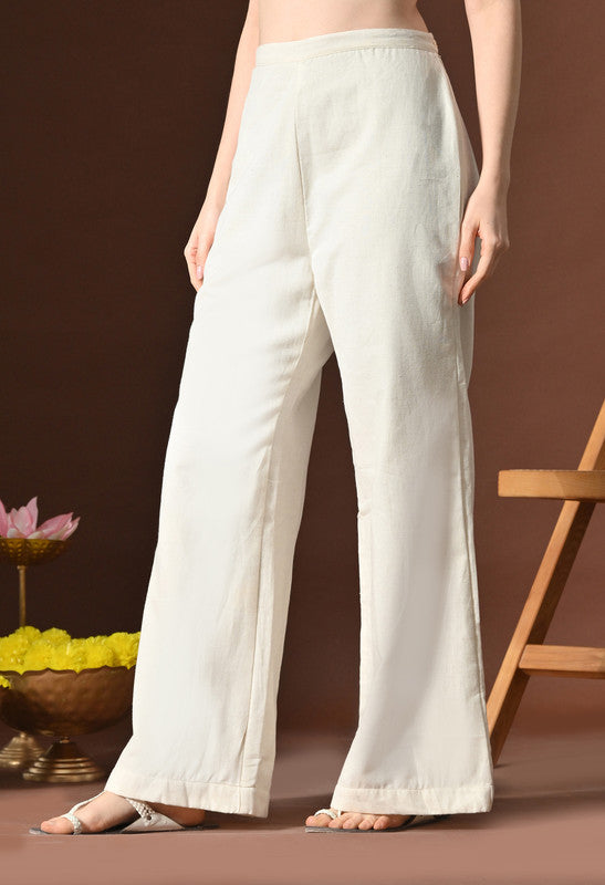 SANGAKURTI Off White Trousers