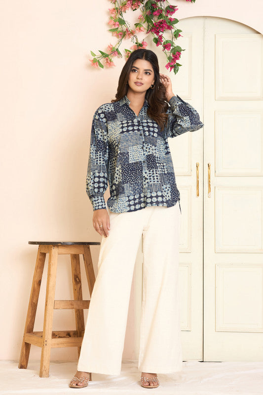 SANGAKURTI BLUE & GREY Shirts