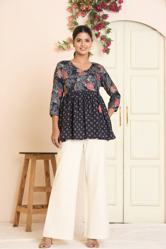 SANGAKURTI Blue Tops