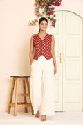 SANGAKURTI Maroon Waistcoat