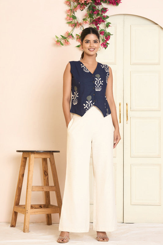 SANGAKURTI Blue Waistcoat