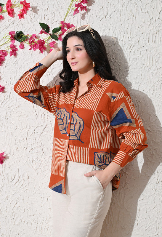 SANGAKURTI ORANGE Shirts