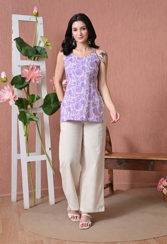 SANGAKURTI Purple Tops