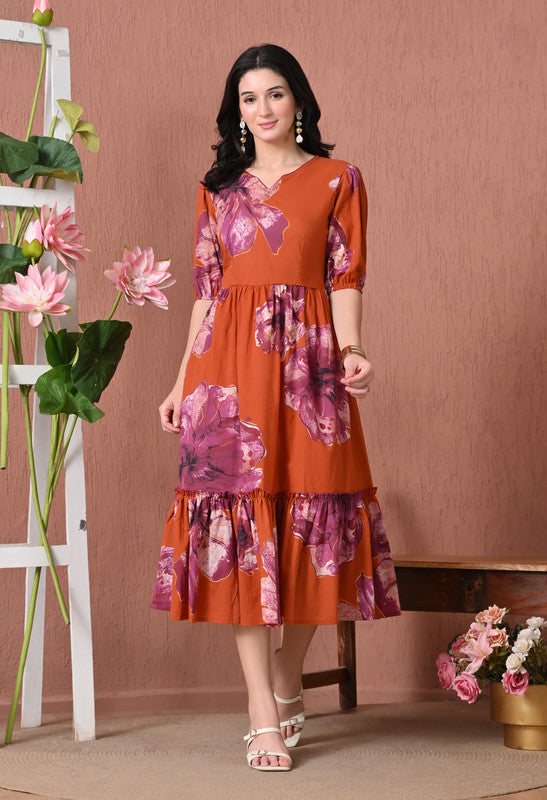 SANGAKURTI RUST Dresses