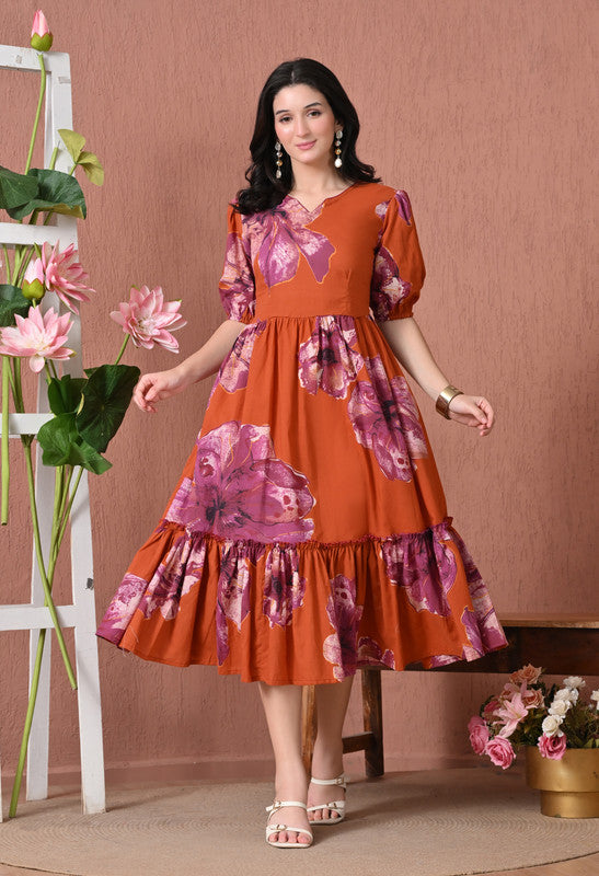 SANGAKURTI RUST Dresses
