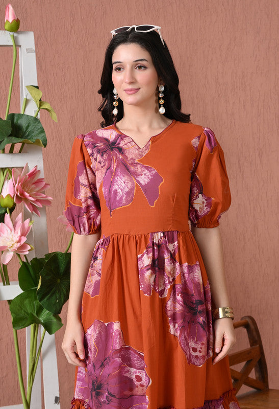 SANGAKURTI RUST Dresses